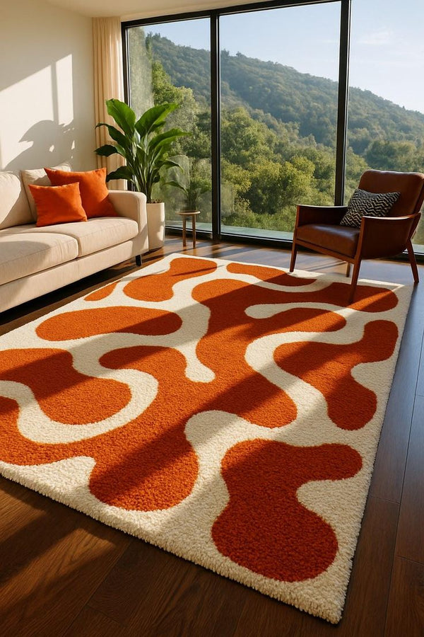 Beige & Ivory Geometric Carpet